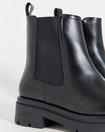 Domino Chunky Chelsea Ankle Boots - Wide Fit (E)