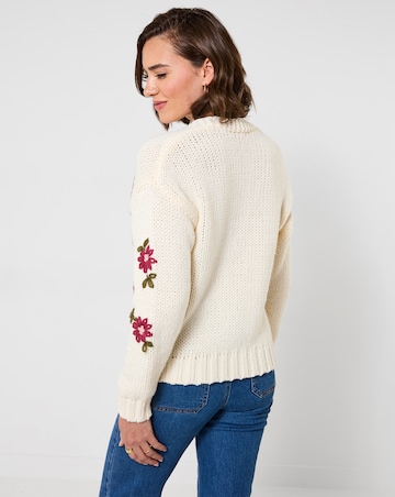 Joe Browns Fabulous Floral Embroidered Cardigan