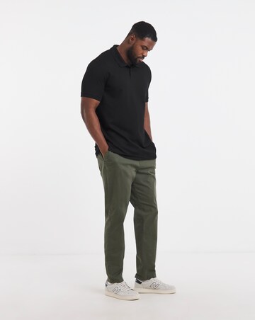 Jack & Jones Austin Waffle Polo 2 Pack - Black/Cream