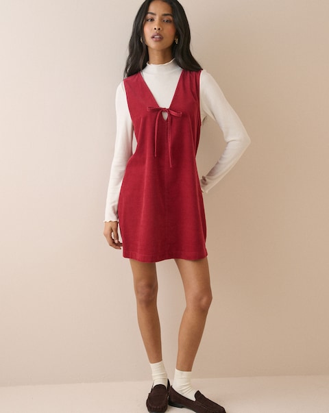 Nobody's Child Petite Nina Pinafore Mini Dress