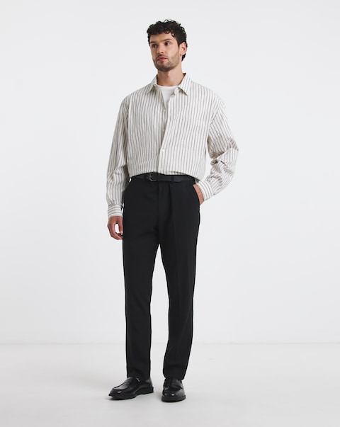 Regular Fit Plain Front Stretch Trouser