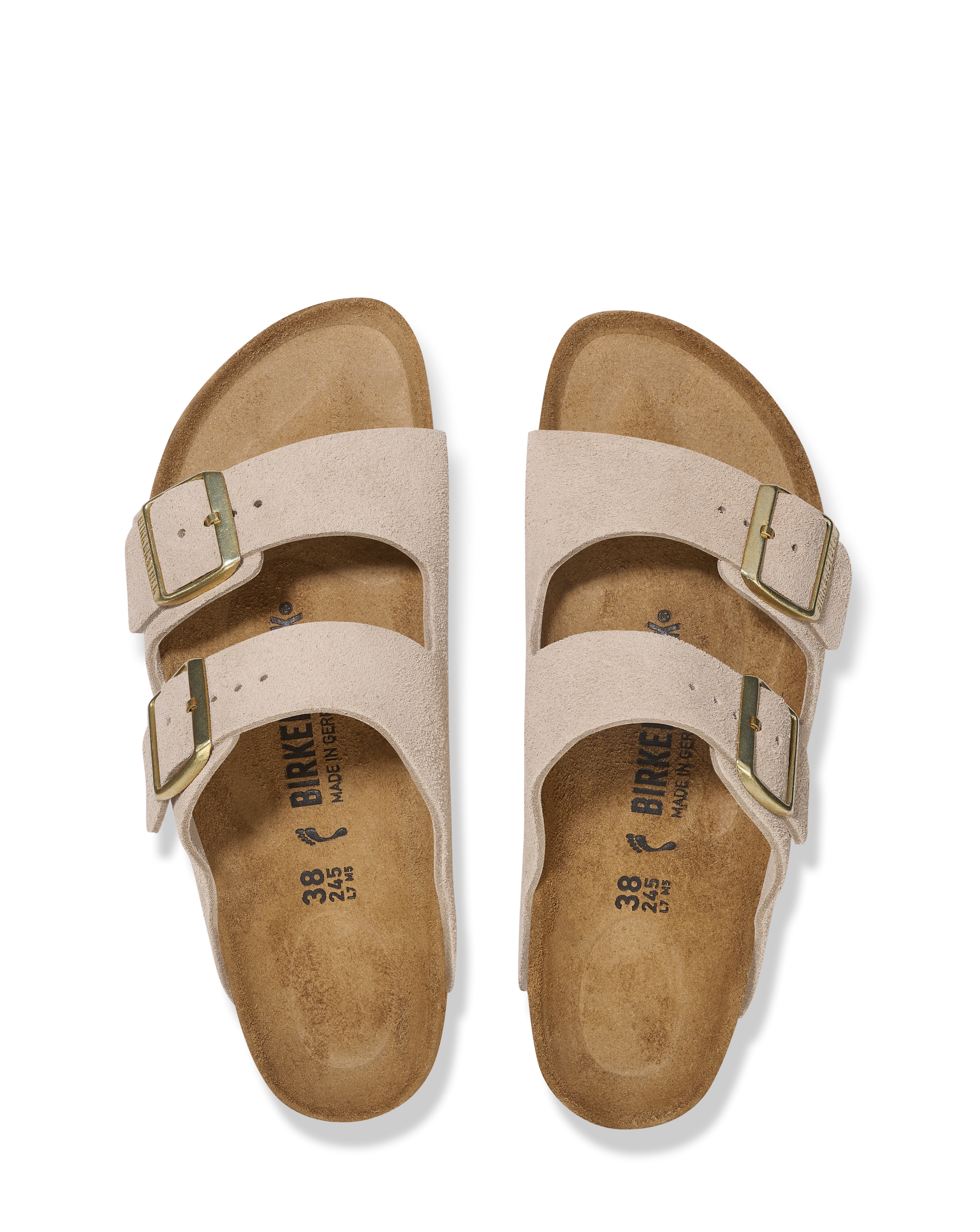 Birkenstock Arizona Sandcastle Suede Sandals - Standard Fit (D