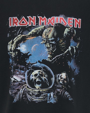 Only & Sons Iron Maiden Relaxed Fit Astronaut Skeleton T-Shirt - Black