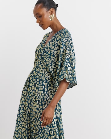 Joanna Hope Metallic Animal Dress