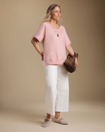 Julipa Pure Cotton Short Sleeve Sweatshirt