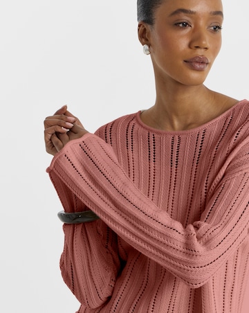 JdY Ophelia L/S Boat Neck Pull Over Knit