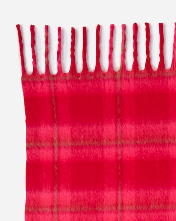 Faux Mohair Checked Throw