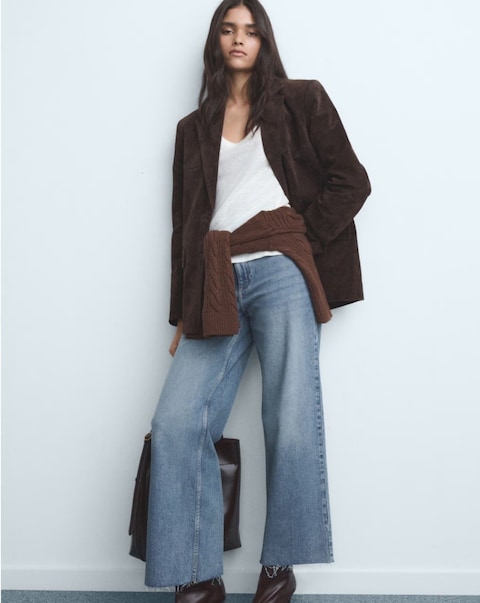 Mango Catherin Culotte High-Rise Jeans