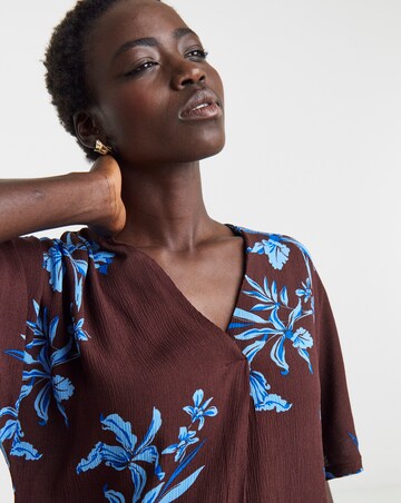 Printed Crinkle Tunic