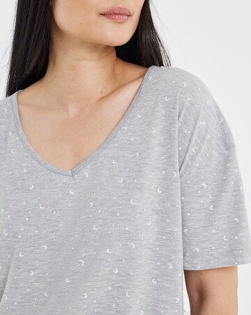 Pretty Lounge Moon & Star Print Pyjama Shortie Set