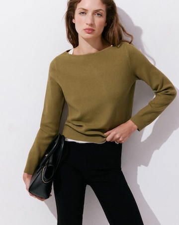 Mango Fine Knit Boat-Neck Sweater