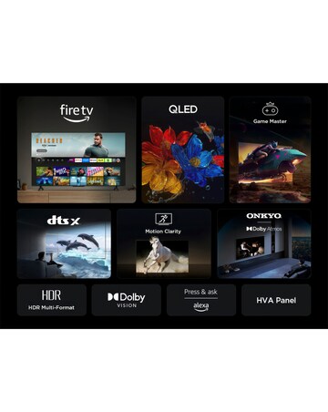TCL 65T6CUK 65in 4K QLED Fire TV with Freely