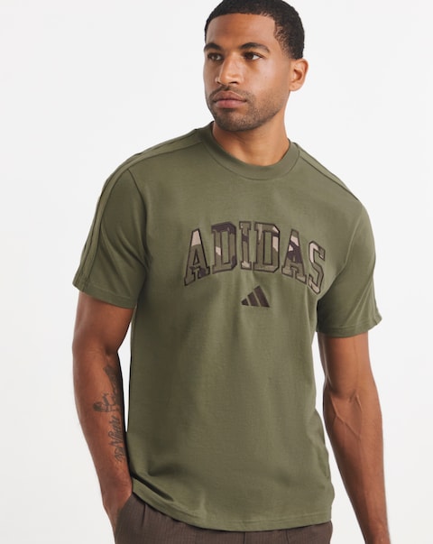 adidas Camo Print Logo T-Shirt
