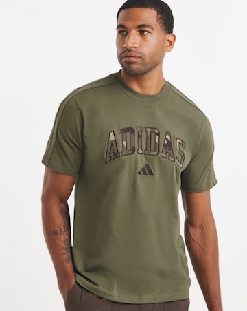 adidas Camo Print Logo T-Shirt