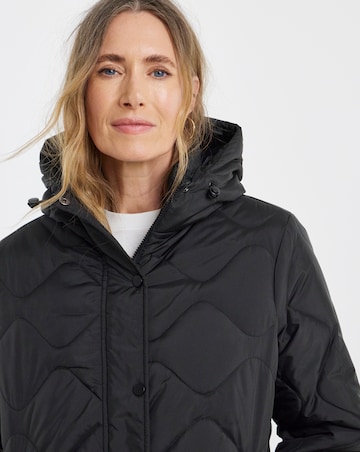 Black Short Quilted Jacket