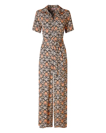 Joe Browns Petite Josie Short Sleeve Zip Front Jumpsuit
