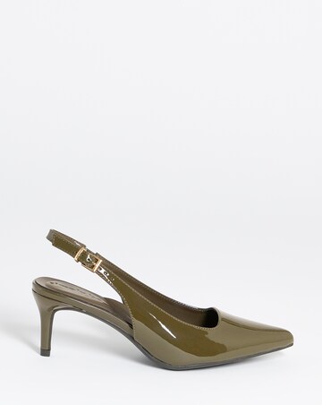 Aspen Pointy Toe Slingback Shoes - Extra Wide Fit (EEE)