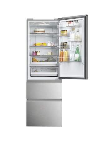 Haier Combi 3DR Series 5 HTW5618ENMG 180cm Refrigerator Inox + Install