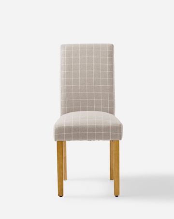 Ava Pair of Checked Dining Chairs