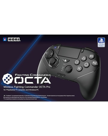 HORI Wireless Fighting Commander OCTA Pro for PS5 and PC - Black