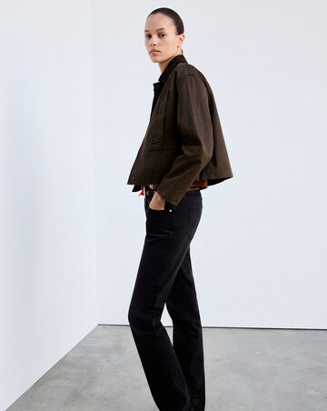 Mango Corduroy Collar Jacket