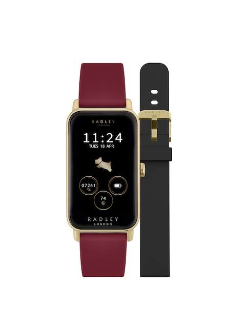 Radley Series 21 Dual Strap Smart Watch - Red/Black Silicone