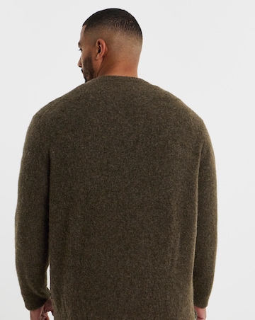 Jack & Jones Premium Blasimon Souffle Crew Neck Knit Jumper - Chocolate