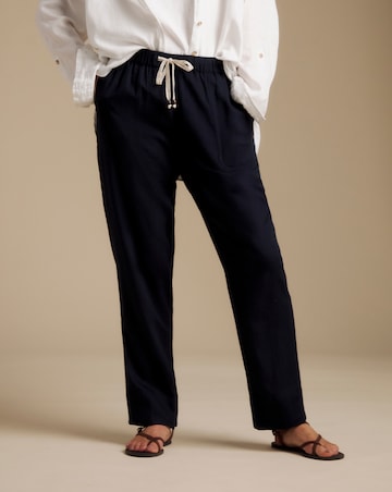 Julipa Petite Tapered Linen Trousers
