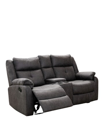 Victor Manual Recliner 2 Seater Sofa with Console