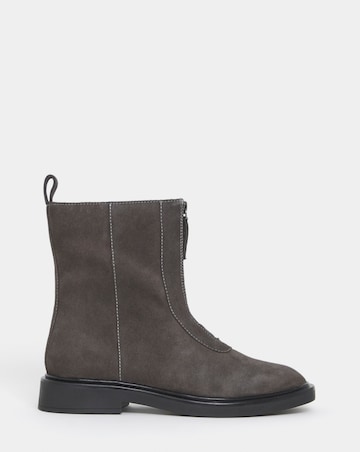 Jessy Zip Detail Ankle Boots - Extra Wide Fit (EEE)