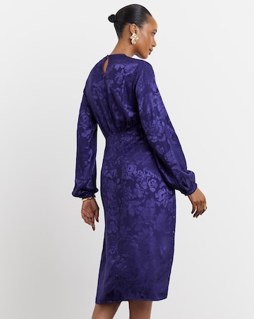 Joanna Hope Jacquard Tie Waist Dress