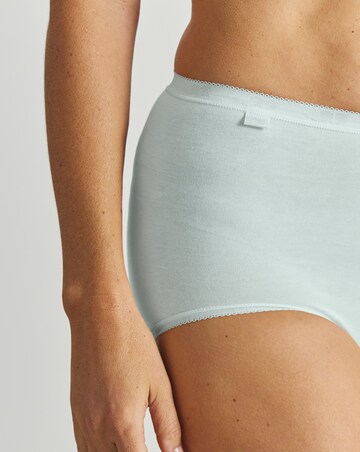Sloggi (3 Pack) Cotton Basic Maxi Knickers Mint Multi