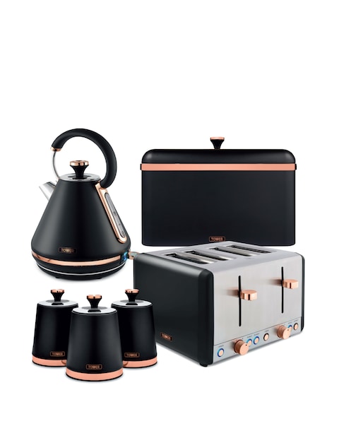 Tower Cava Kettle, 4 Slice, Bread Bin