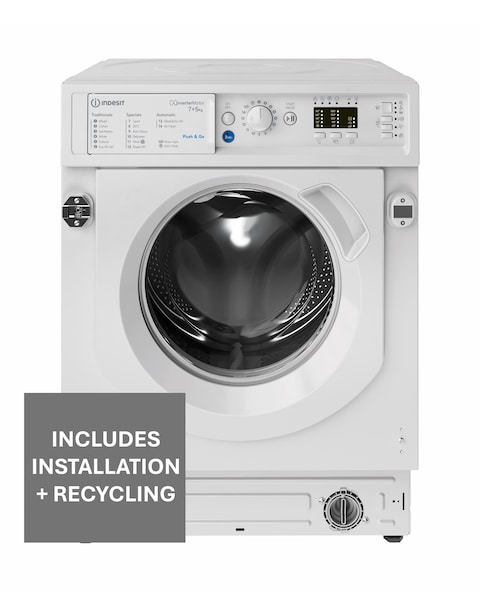 Indesit BIWDIL75148UK Integrated 7kg/5kg Washer Dryer + Installation