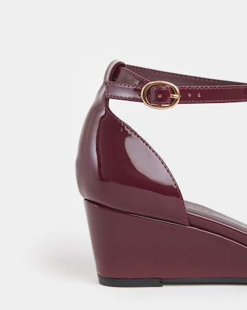 Haze Two Part Low Wedge Sandals - Wide Fit (E)