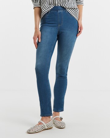 Mid Blue Stretch Slim Leg Jeggings