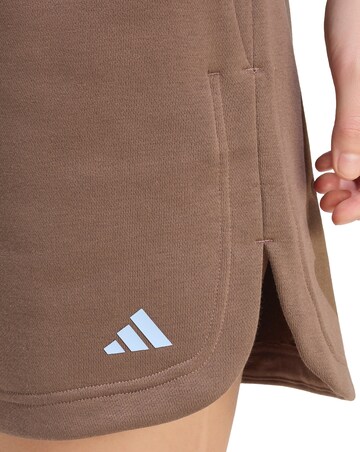 adidas 3 Stripe Studio Fleece Sweat Short
