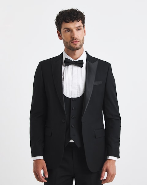 Premium Textured Tuxedo Suit Jacket