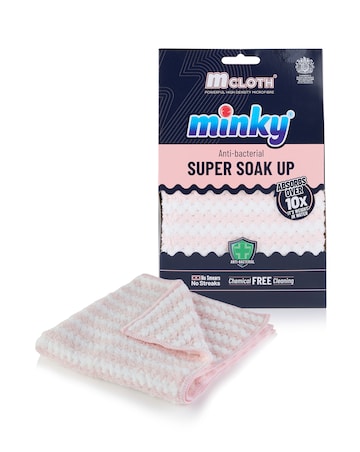 Minky Storage Caddy with Super Soak Up Cleaning Cloth Bundle
