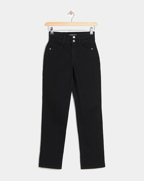 MAGISCULPT Black Straight Leg Jeans