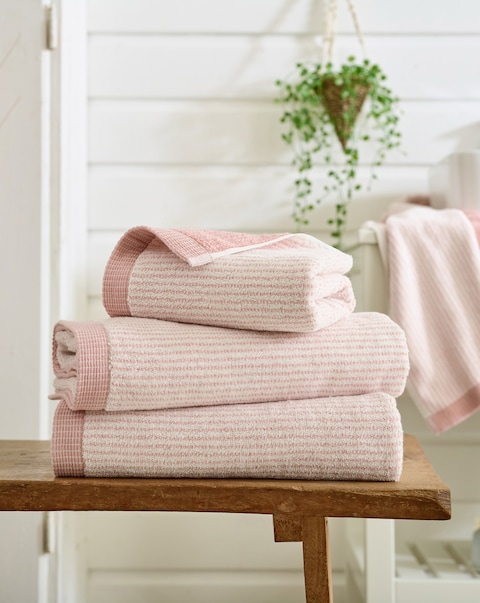 The Lyndon Company Willow Weave Striped 100% Cotton Towel