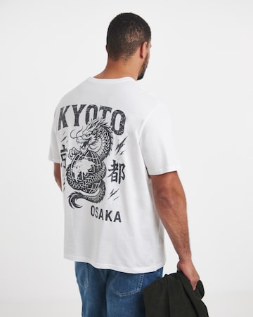 Jack & Jones Boye Back Graphic T-Shirt - White