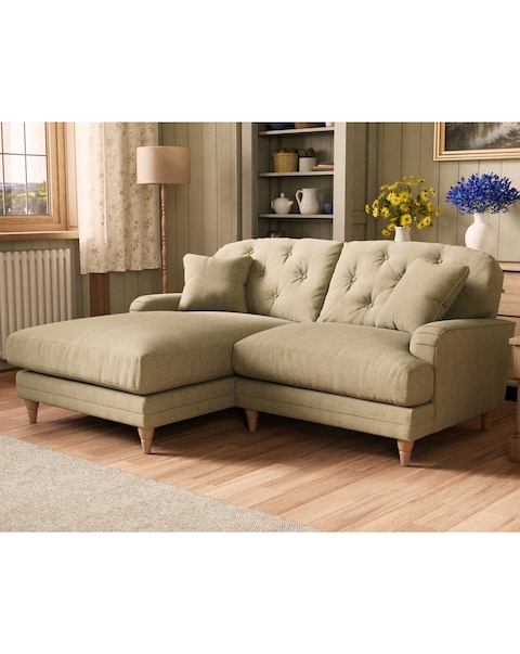 Florence Buttonback Left Hand Corner Chaise