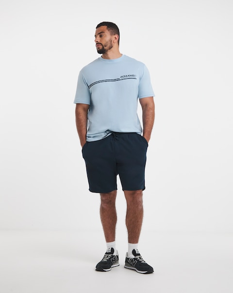 JACK & JONES Tobias T-Shirt & Shorts Set - Green/Black