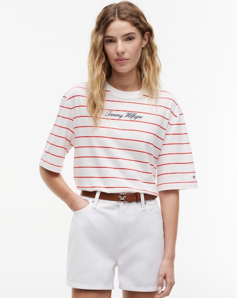 Tommy Hilfiger Classic Script Trapeze Tee