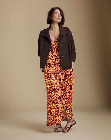 Julipa Printed Cap Sleeve Midi Dress