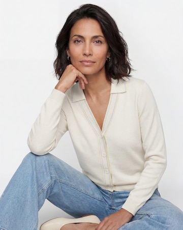 Collared Tipping Cardigan