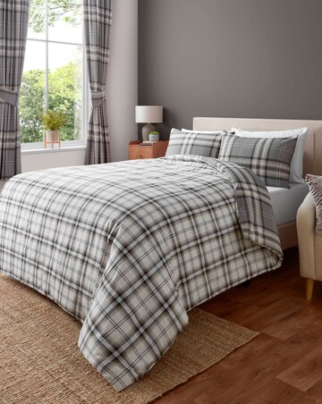 Catherine Lansfield Kelso Check Duvet Cover Set
