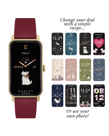 Radley Series 21 Dual Strap Smart Watch - Red/Black Silicone