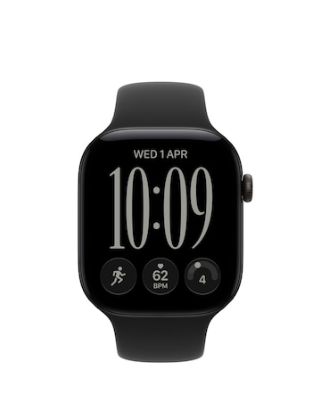 Apple Watch Series 12 GPS + Cellular 46mm - Black Aluminium/Black Sport - M/L